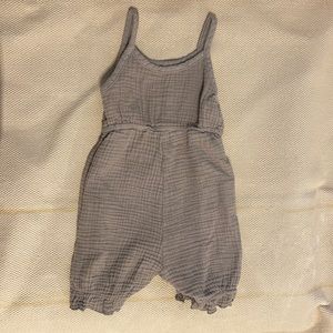 Gray/Brown BOUTIQUE 6-12 M Romper - Muslin Cloth